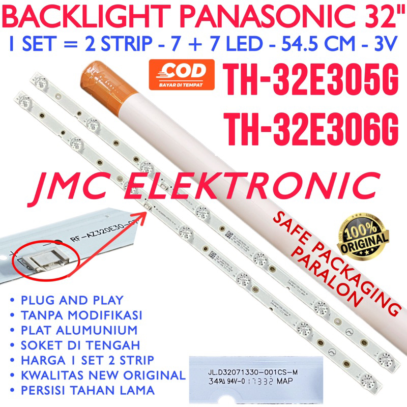 Backlight Tv Led Panasonic Th32e305g Th32e306g Th 32e305G 32e306G 32E305 32E306 32E 32 INC