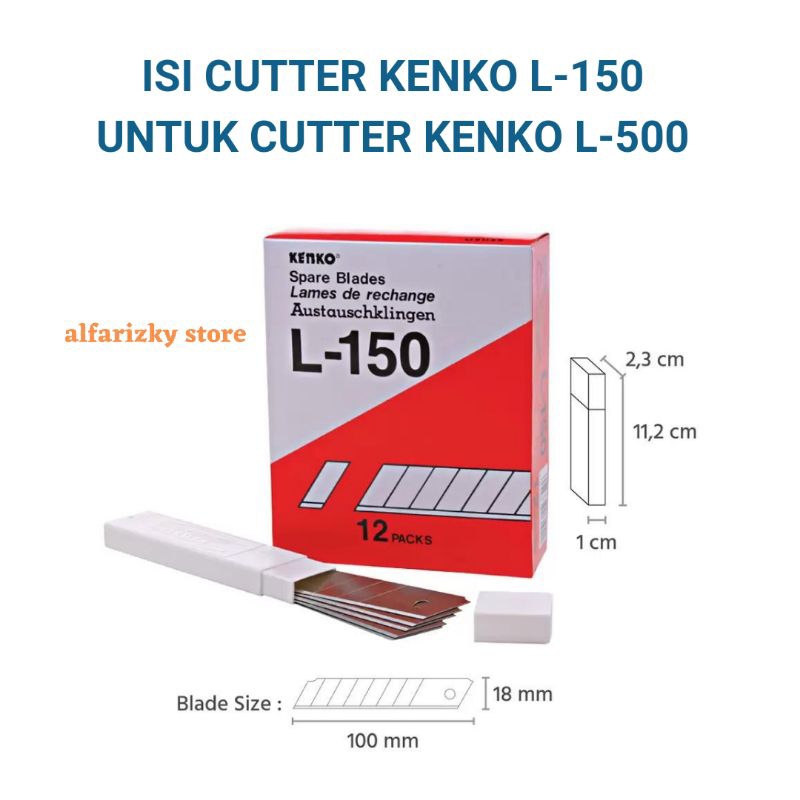 

Isi Cutter Kenko L-150 untuk Cutter L-500 Besar - Refill Spare Blade