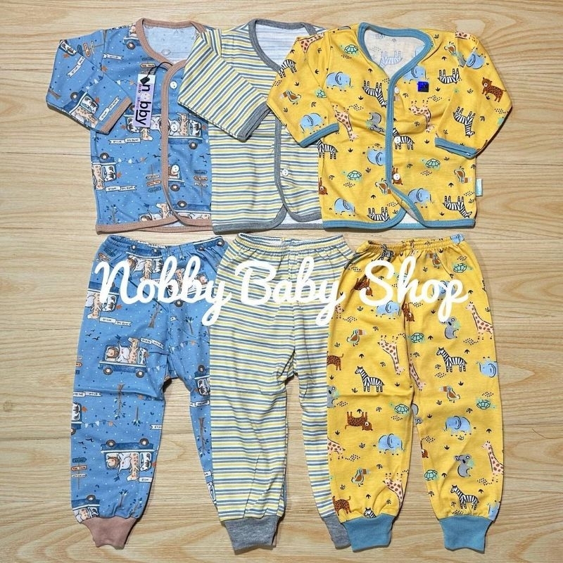 Cainito Baby Wear Motif The Wild Setelan Baju Panjang Size SML