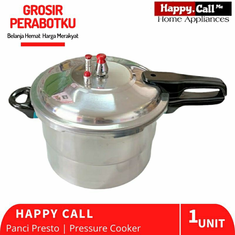 Panci Presto 8 Liter Happy Call Pressure Cooker With Steamer Kukusan