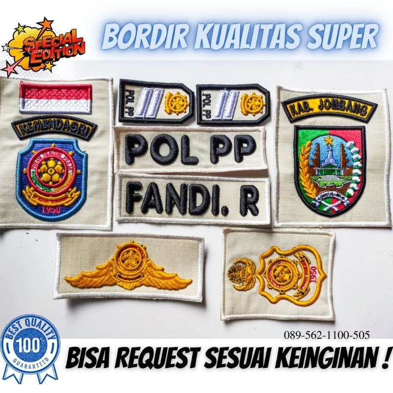 BORDIR POL PP KREM FULSET| TERMURAH| KUALITAS TERBAIK