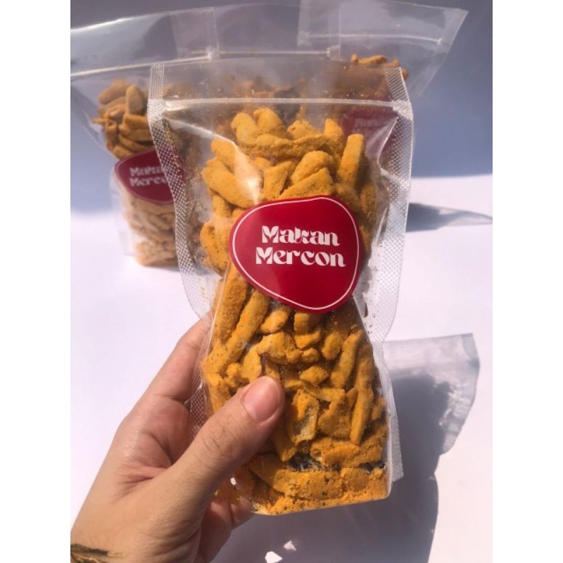 

Baru!! basreng viral raja cemilan korean snowy cheese pouch 125gr