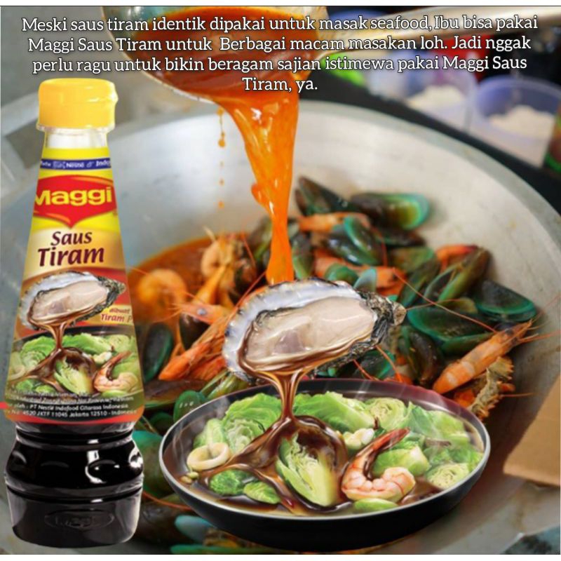 

Maggi Saus tiram Penyedap Rasa Jumbo 350 ml. SERBAGUNA untuk Semua Jenis