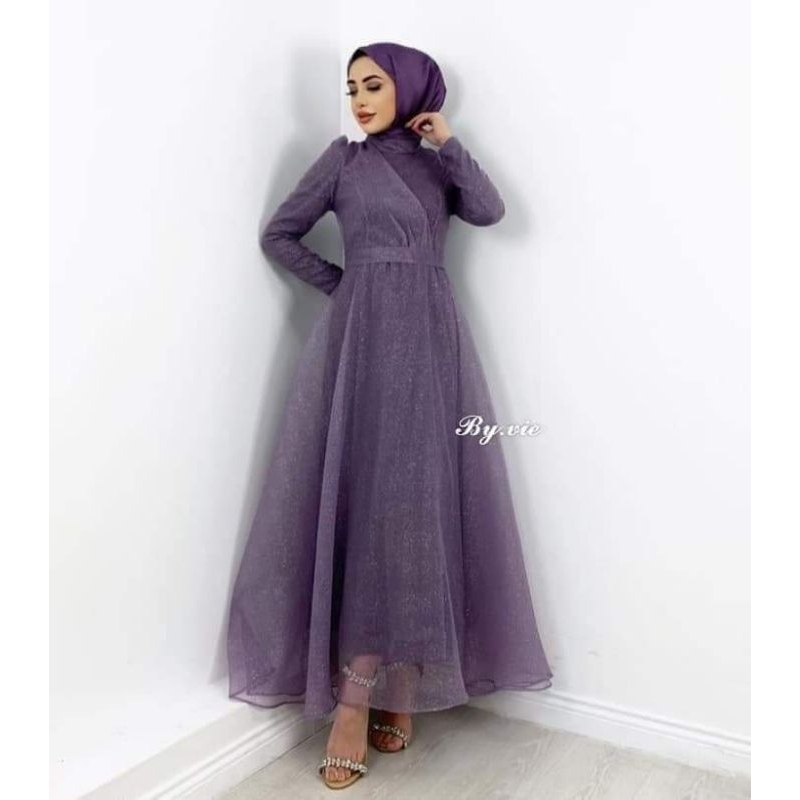 DRESS ELEGAN GAUN PESTA MEWAH