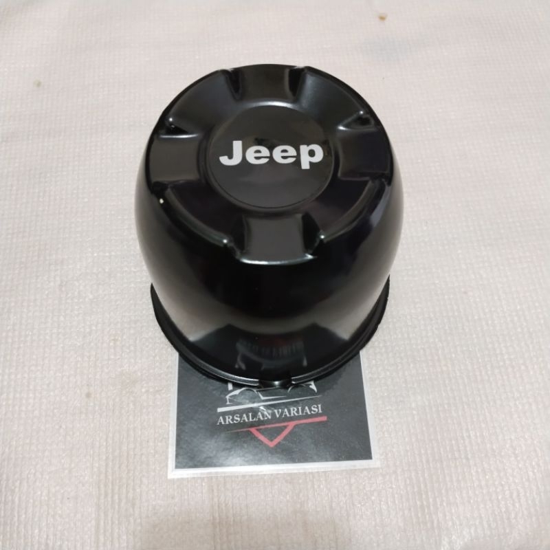 dop roda tutup velg mobil feroza escudo taft vitara logo jeep hitam abs diameter 11,6cm