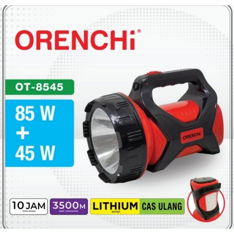 Senter Emergency Charge Jumbo 85W + 45W Super Terang (±3500M) ORENCHI