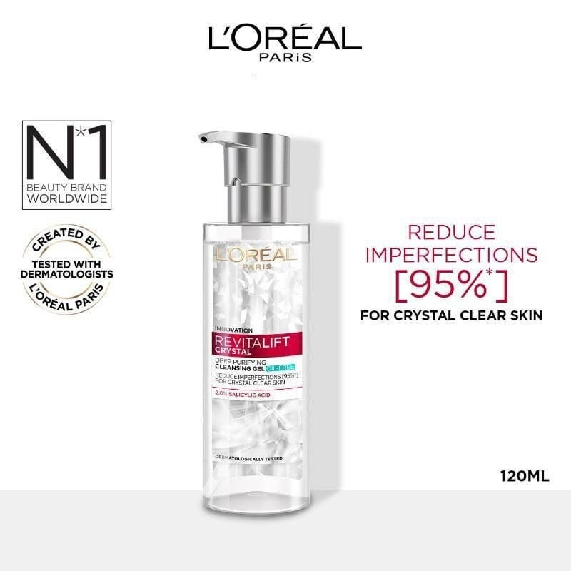 L'Oreal Revitalift Crystal Cleansing Gel 120ml