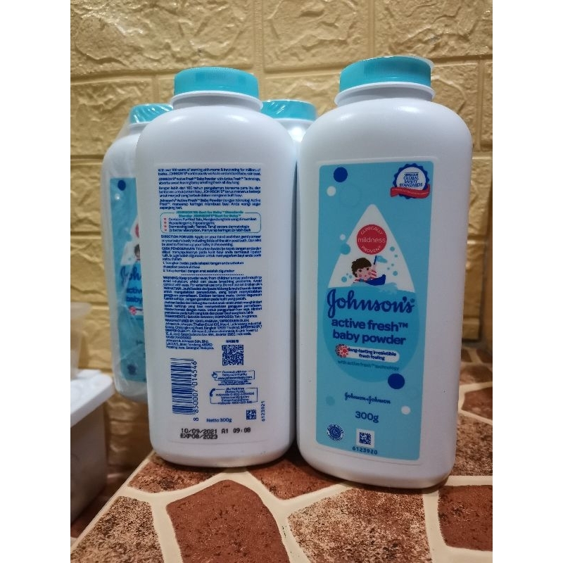 jonhsons Baby powder 100gr active Fresh