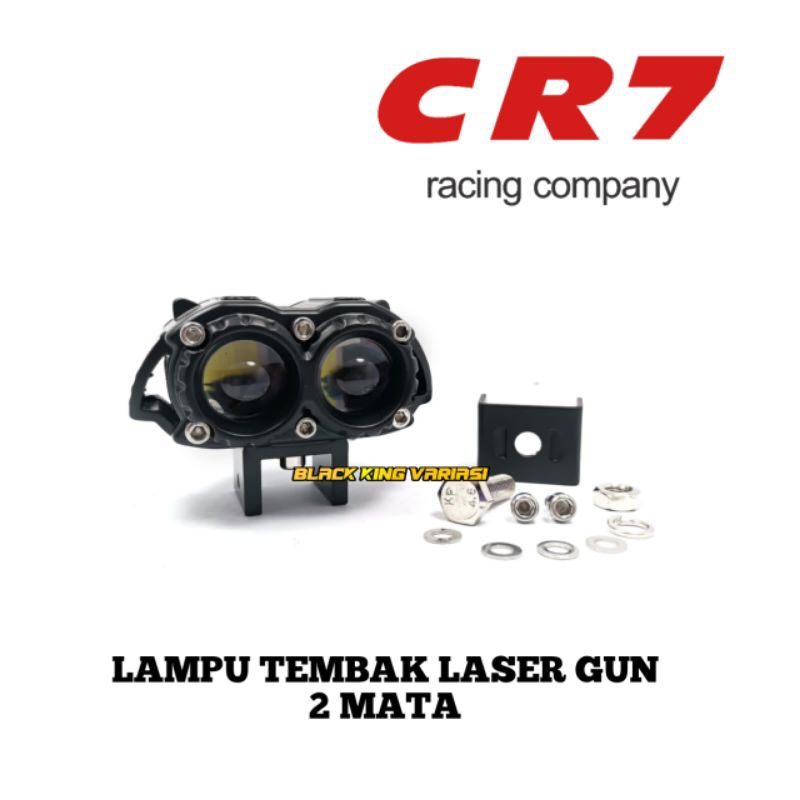 Lampu Tembak Sql 2 Mata Lampu Owl Laser Gun Foglamp CR7 Lampu Sorot SQL Lampu Tembak Laser LED Hi Lo0