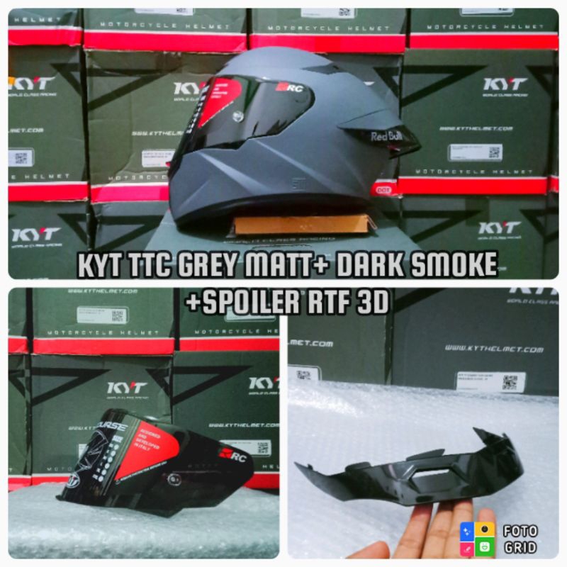 Jual Kyt tt course grey, Kyt ttc grey gorila, kyt tt course paket