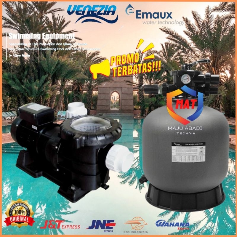 Paket Pompa 1/2hp Kolam Renang Venezia Stp50 dan Filter Kolam 16 inchi