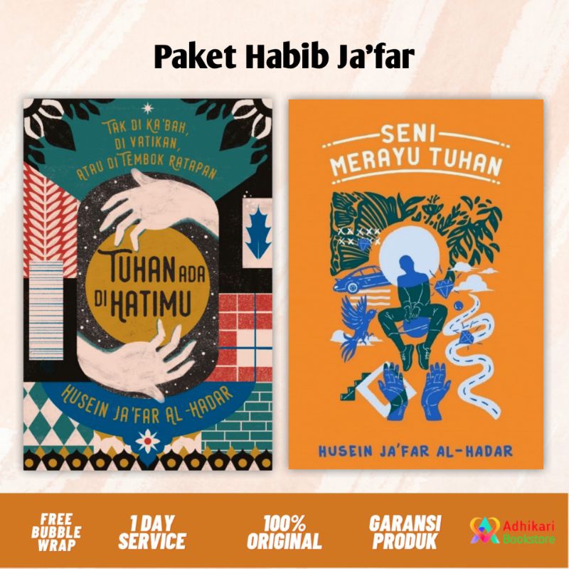 PAKET BUKU HABIB HUSEIN JA'FAR AL-HADAR LENGKAP Tuhan Ada di Hatimu & Seni Merayu Tuhan