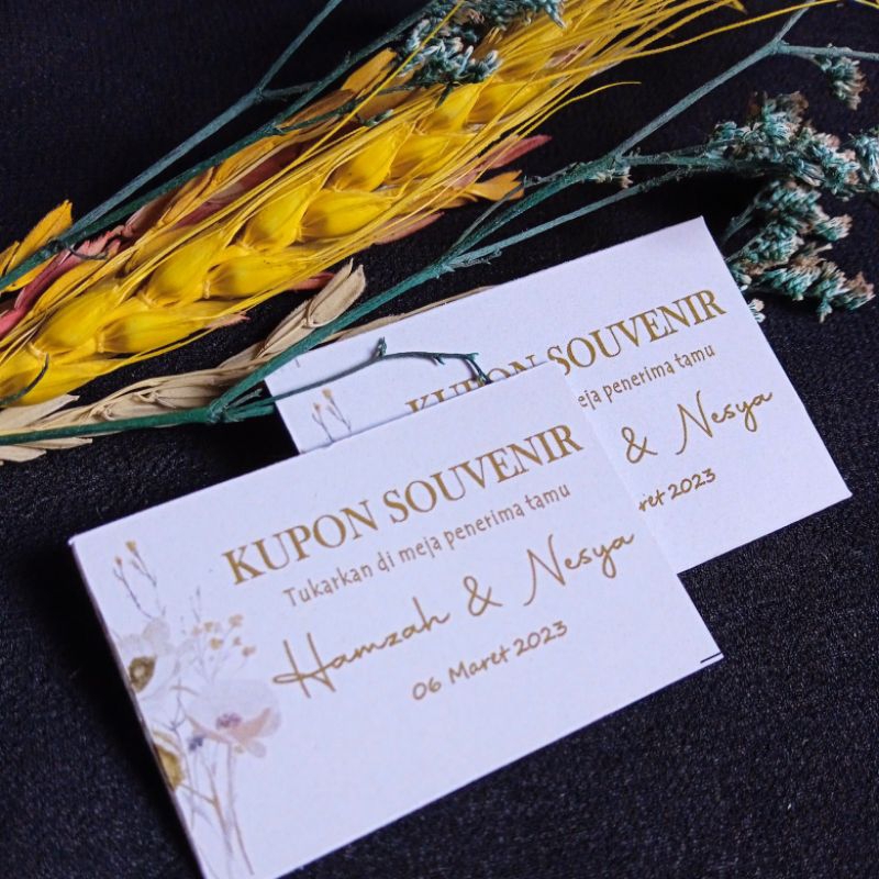 Kode 35 Kupon souvenir Voucher souvenir Voucher Costum Kupon Makan Kupon hampers