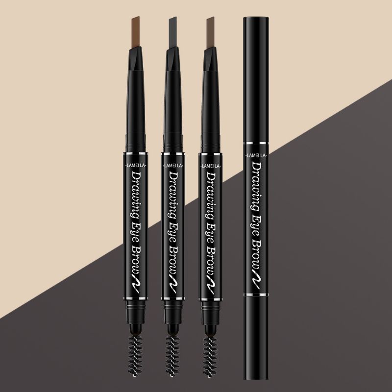 Lameila Eyebrow Pencil Lasting 2in1  Double Heads Eyebrow Pen Waterproof