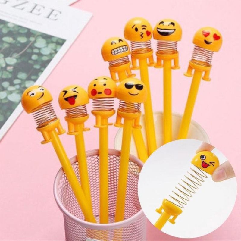 

Pena Emoticon Per Karakter Unik Lucu Emoji Karakter Smile Spring Doll Pen Import Pulpen Motif