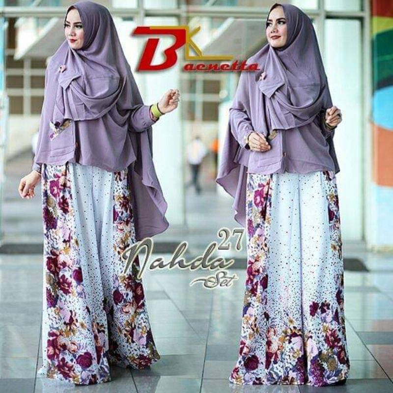 BIG SALE BRAND PREMIUM BAENETTA NAHDA Kulot Pallazo Blus Khimar Setelan Wanita