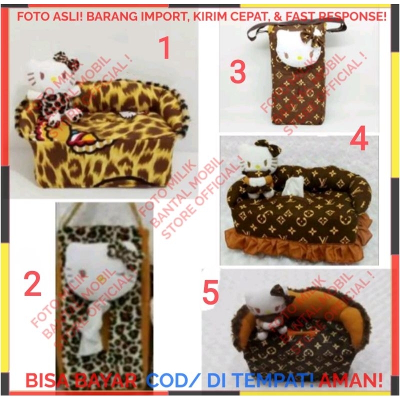 Tempat cover kotak box tissue tisu tissu tisue meja mobil toilet wc dapur kamar mandi kitchen boneka