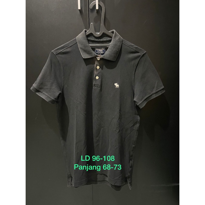 Preloved Polo walrus abercrombie merah putih hitam navy