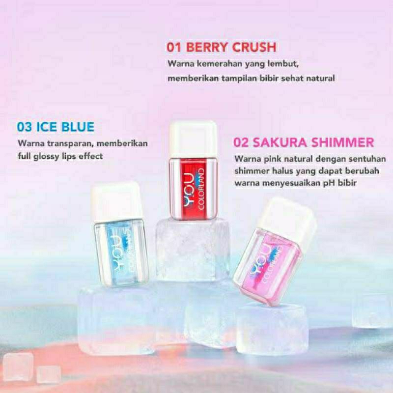 YOU Colorland Icy Glow Lip Serum- Perawatan Bibir