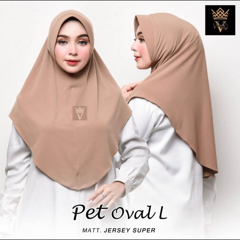 BERGO PET OVAL/BERGO HARI HARI/JILBAB PET/JILBAB SEKOLAH