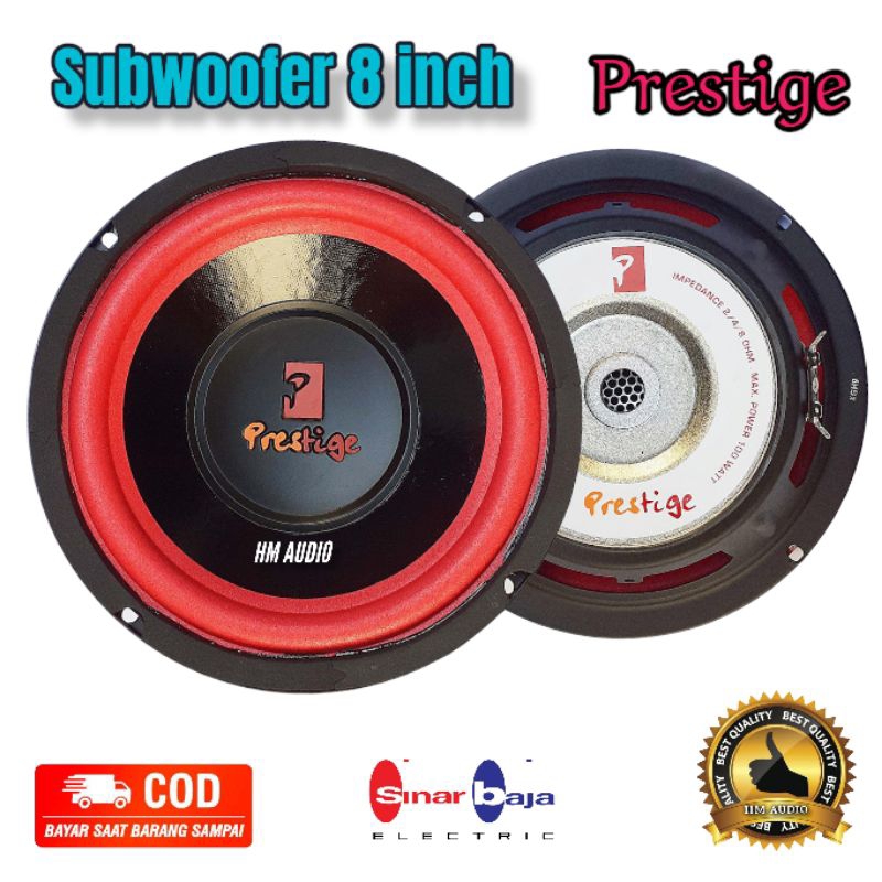 Subwoofer 8 inch Speaker 8 inch Prestige PG 854-2 doublecoil