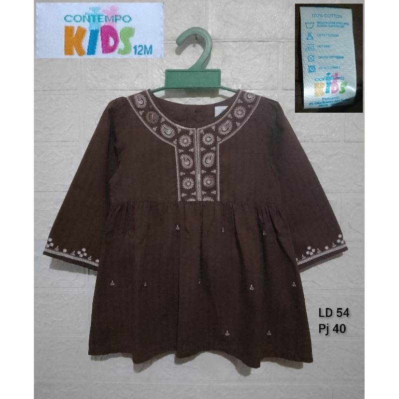 PL gamis / dress brand Contempo Kids 1 tahun