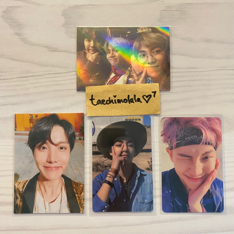 bts official photocards - renewal airplane jhope & magichsop tihol unit namjoon taehyung jhope & ld 
