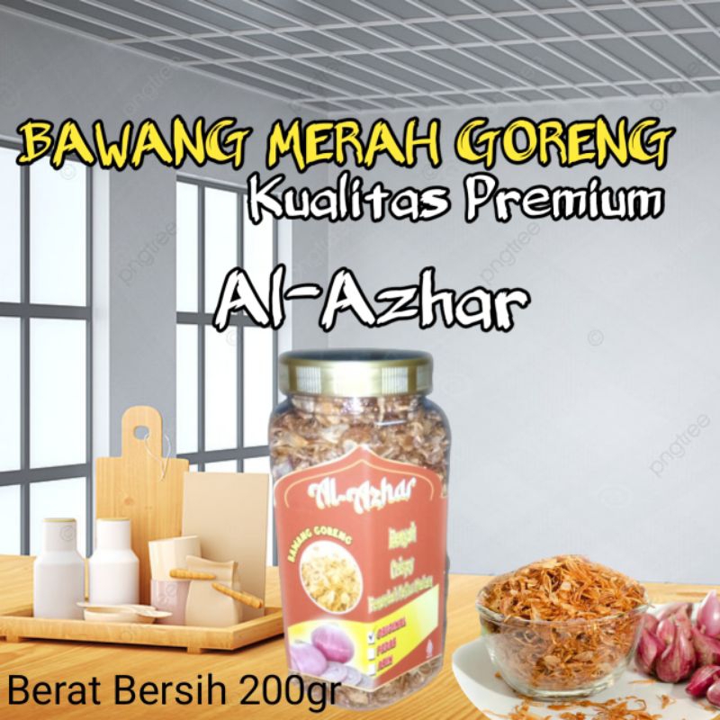 

Bawang Goreng Premium Asli Brebes / Bawang Merah Goreng Al-Azhar 200gr