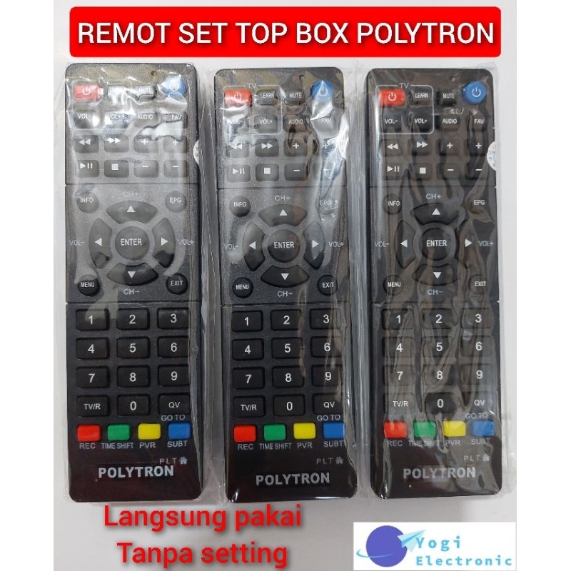 REMOT SET TOP BOX DVB-T2 POLYTRON