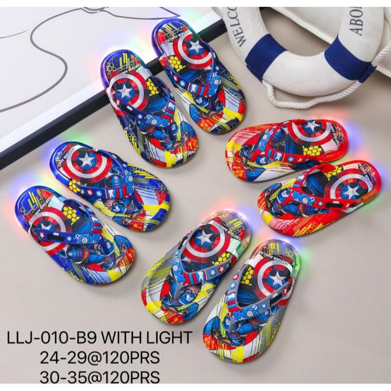 Sandal LED anak laki-laki cowok