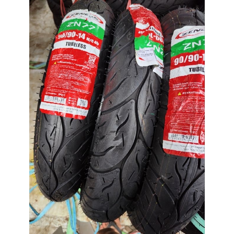 BAN TUBELESS ZENEOS ZN77 ZN 77 70/90 80/90 90/90 RING 14 - BAN ZENEOS ZN77 70 90 80 90 90 90 RING 14