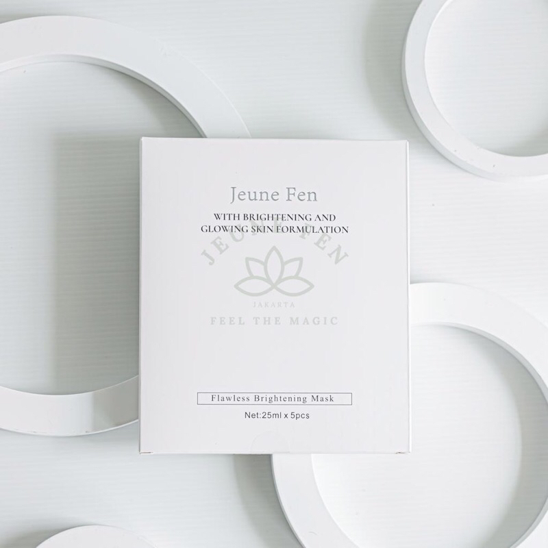 JEUNE FEN Glowing Flawless Brightening Mask | BPOM (Grosir)