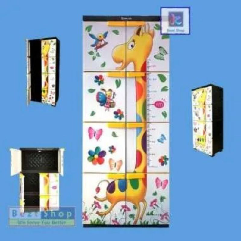 Lemari plastik Susun 4 Bubble Star