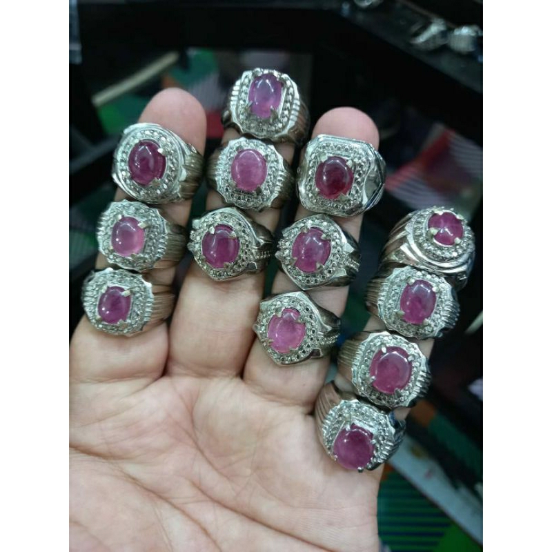 Natural Batu Permata Ruby Asli 100% Siap Pakai