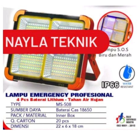 LAMPU EMERGENCY 50 WATT PANEL SURYA SUPER TERANG