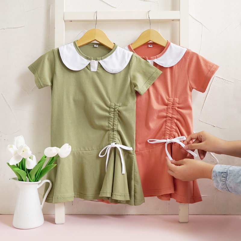 BELLA DRESS | DRESS ANAK PEREMPUAN 1-5 TAHUN LUCU VIRAL