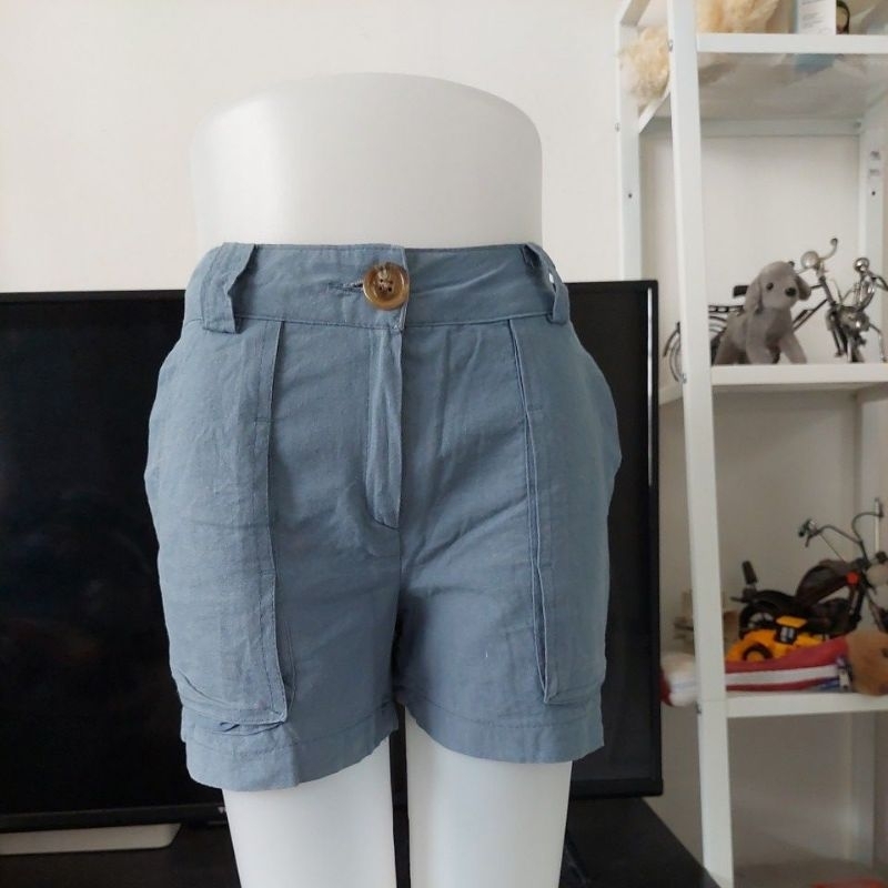 Celana Pendek Wanita MINISKIRT COMPANY bahan linen