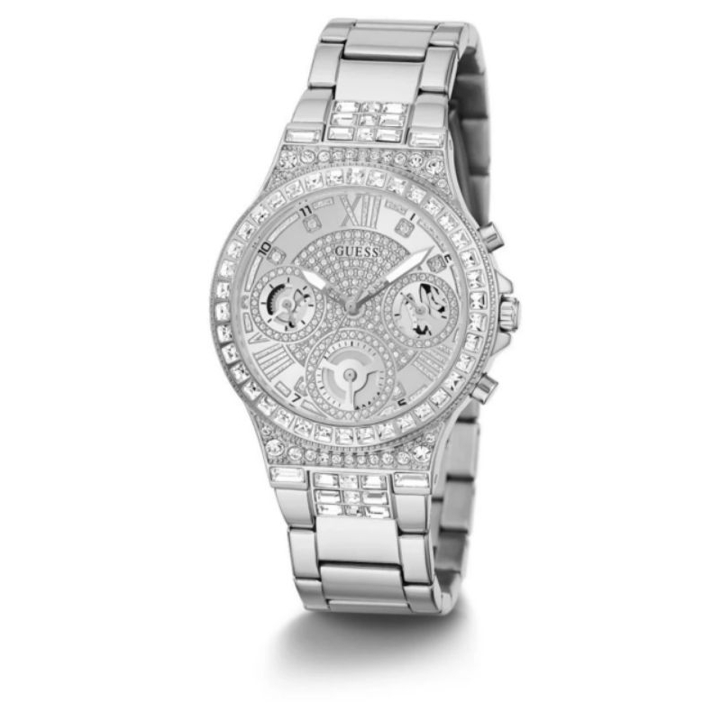 GUESS GW0320L1 Original MOONLIGHT Jam Tangan Wanita Analog Silver