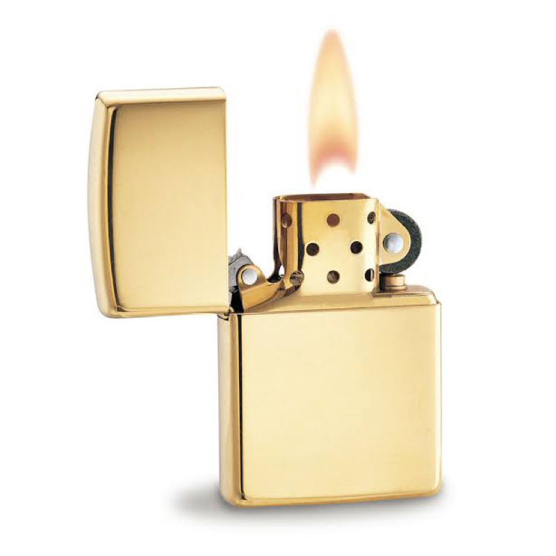 korek api zippo murah warna gold polos