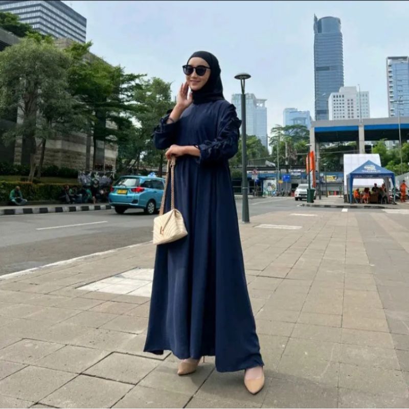 𝐏𝐆𝐌𝐓 • ZULFA MAIRA MALLA DRESS MAXY GAMIS CRINKLE AIRFLOW PREMIUM LENGAN SERUT