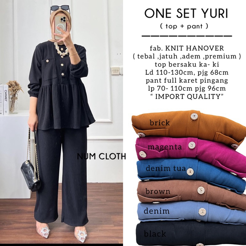 One set YURI setelan wanita knit