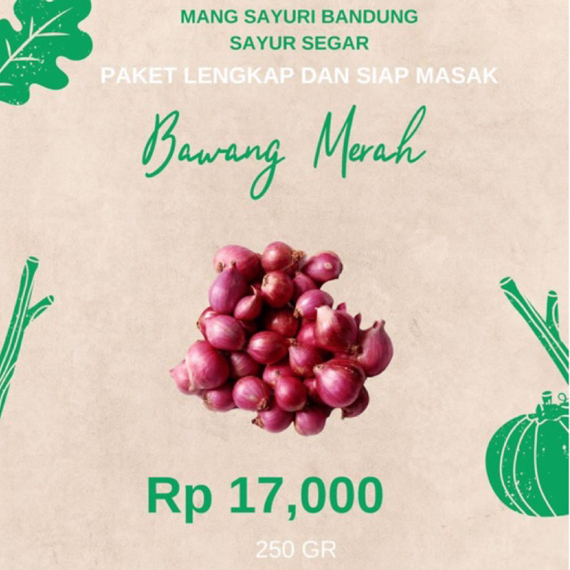 

BAWANG MERAH 250gr BANDUNG