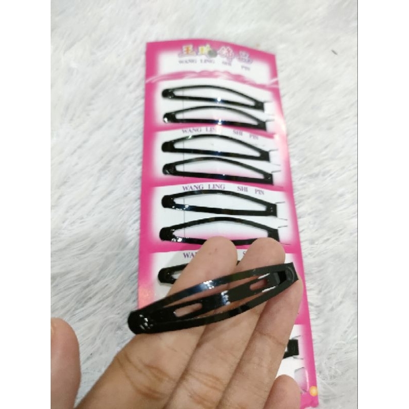 jepit poni tiktok hitam kecil MURAH (1pcs)