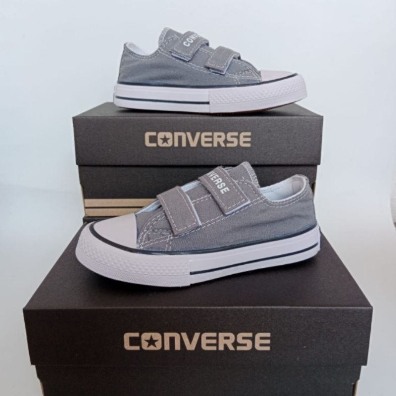 Sepatu Converse Anak Model Tinggi / Sepatu Allstar Anak Abu / Sepatu Sekolah Anak / Sepatu Casual Anak