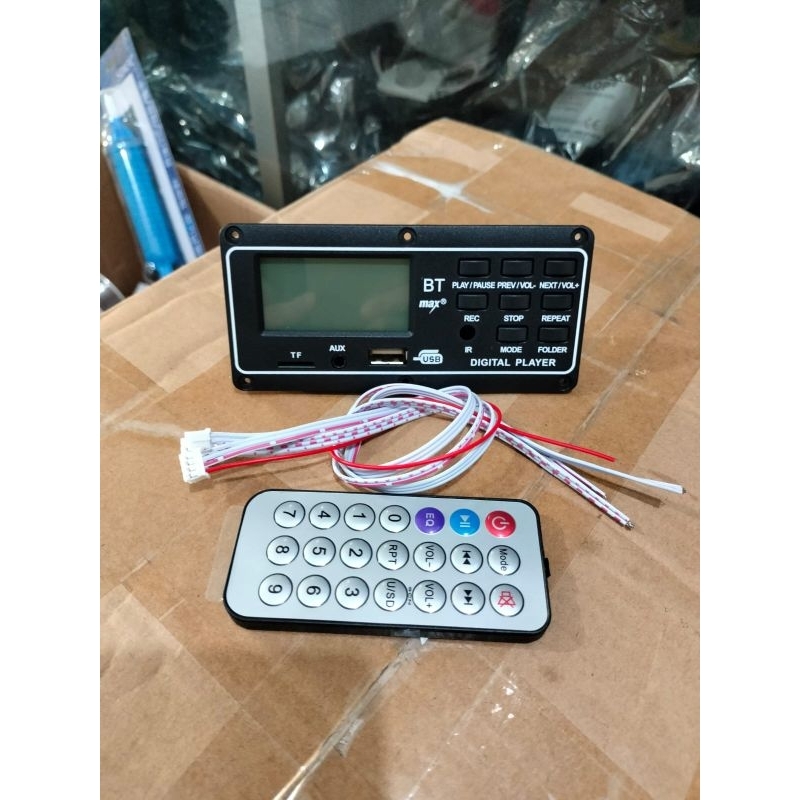 kit mp3 bluetooth player max 12v lcd display