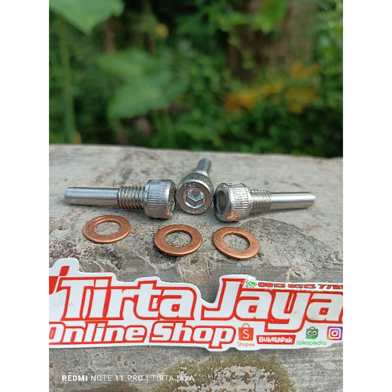 baut L stainles karet tensioner rel kamprat honda cb gl 100 max pro cdi series megapro tiger