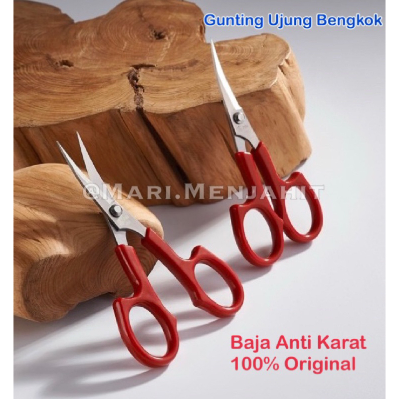 Gunting Bordir Ujung Lengkung Lengkuk Bengkok PIN 1553 - High Quality