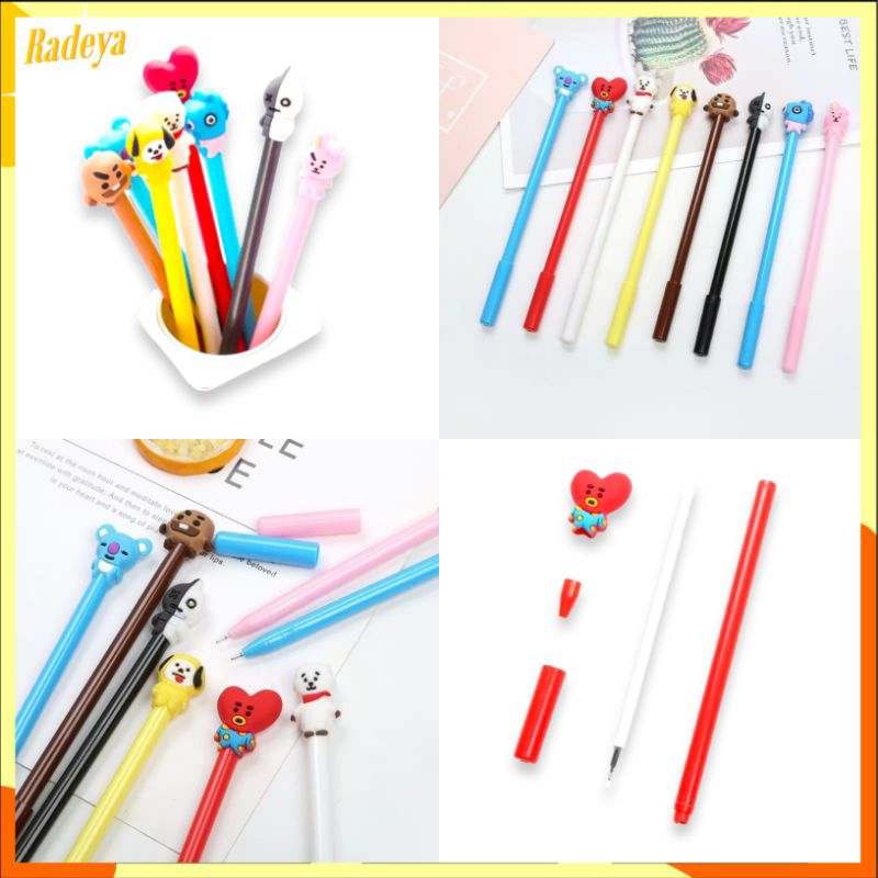 

RADEYA Pena Lucu Karakter Kartun Korean ARMY Cute Cartoon Ballpoint Pulpen