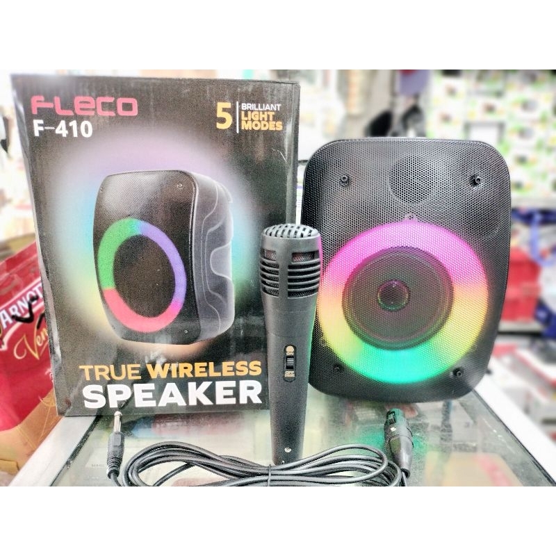 FLECO Speaker Wireless Bluetooth Karaoke F-410