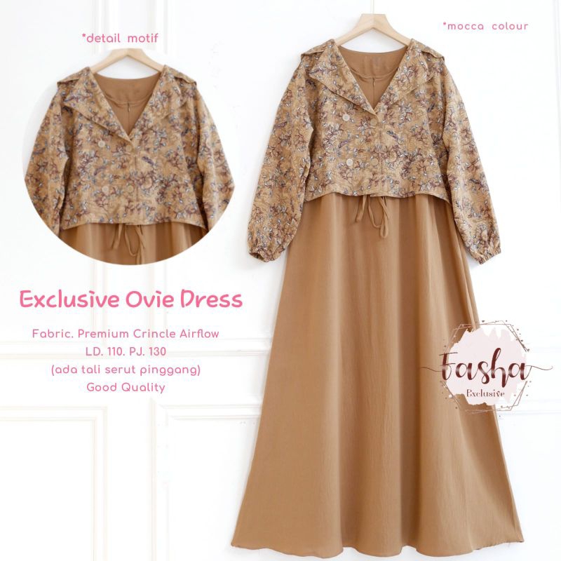 DRESS KIDS CRINKLE EXCLUSIVE YUMNA DRESS // EXCLUSIVE OVIE DRESS BUSUI ORI BY FASHA